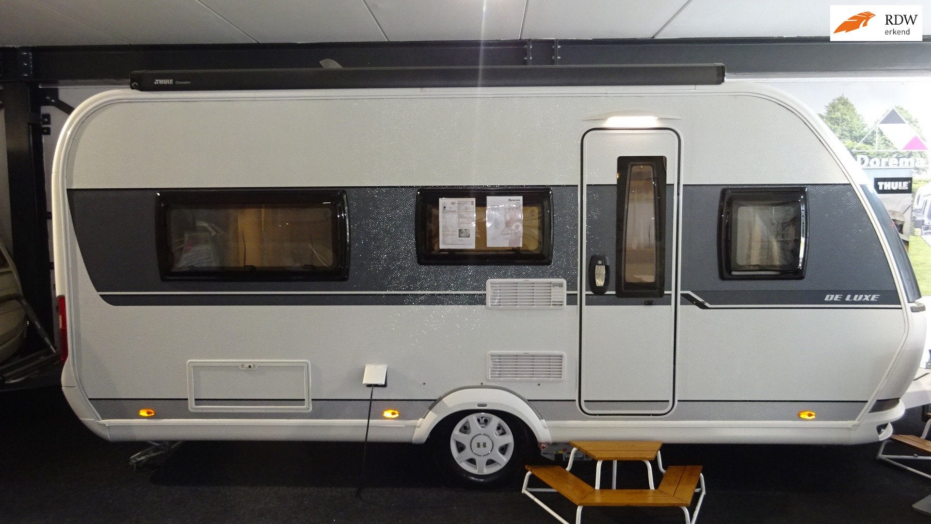 HOBBY de LUXE 460 LU 2019 ENKELE BEDDEN Rondzit MOVER OMNIST, Caravans en Kamperen, Hobby, Mover, Bedrijf, Tot en met 4