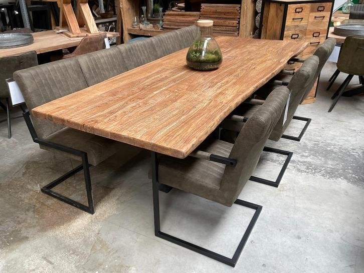 Eettafel bank Ric | 4 zits | Afgeprijsd!, Huis en Inrichting, Banken | Bankstellen, Niet ingevuld, Modern, landelijk, Niet ingevuld