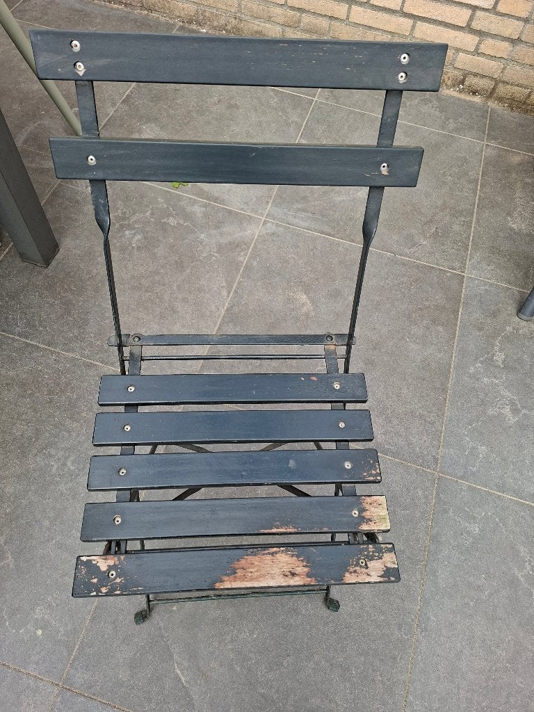 Bistrostoeltje, Ophalen, Gebruikt, Hout, Inklapbaar