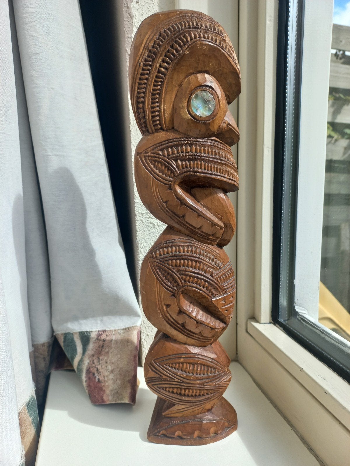 Maori Tiki, Ophalen of Verzenden, Beeld, Hout