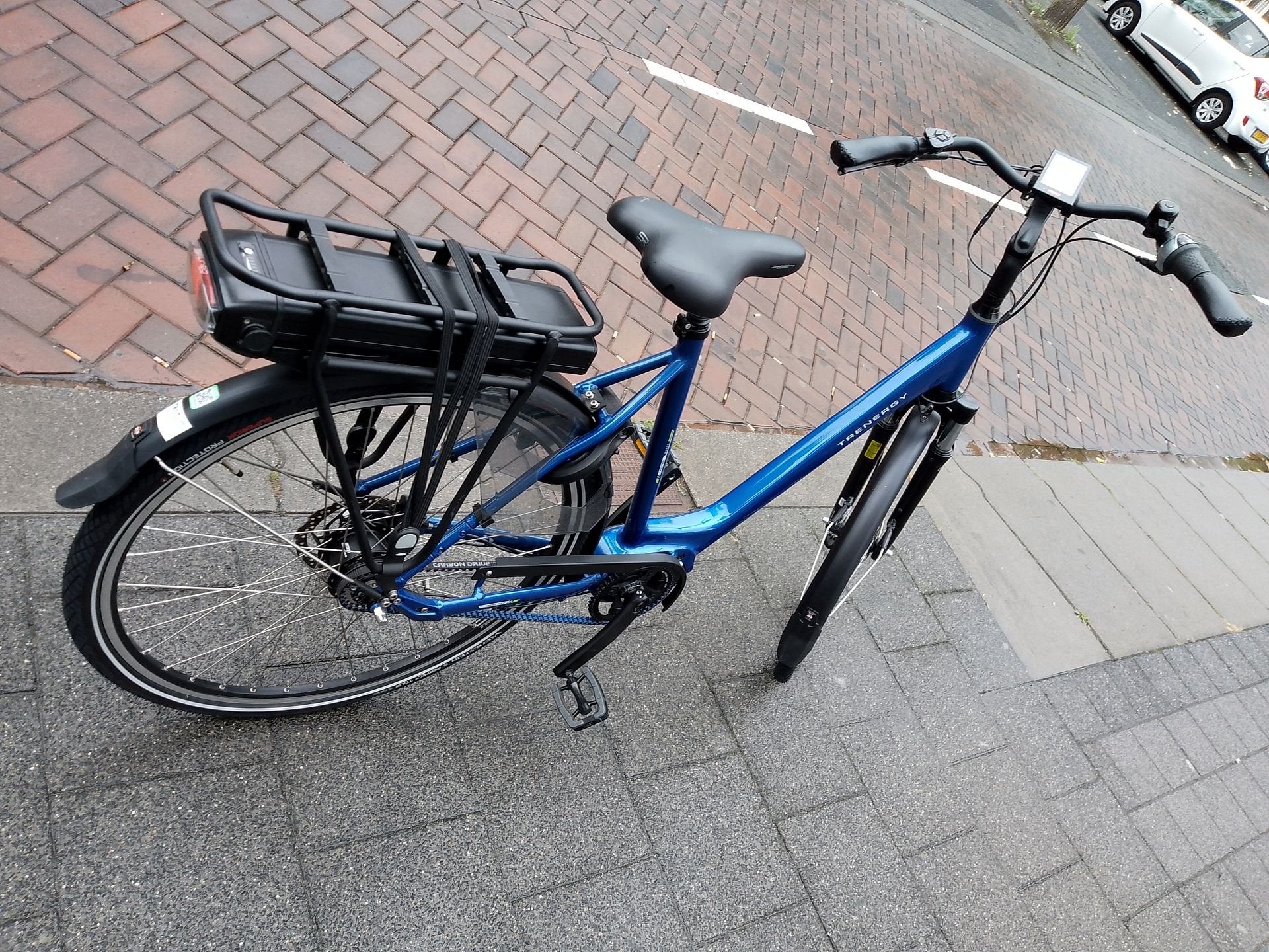 Trenergy Evora d55 elektrishe fiets nieuwstaat 5km mid.motor, Fietsen en Brommers, Elektrische fietsen, Overige merken, -, -, Zo goed als nieuw