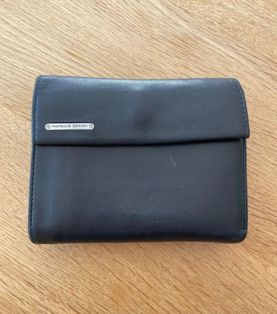 Origineel porsche design portemonnee van echt leder met munt, Ophalen of Verzenden, Zo goed als nieuw, Zwart, Leer