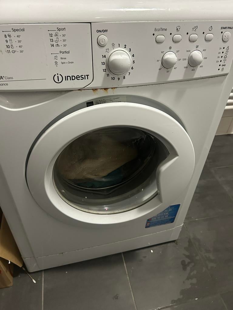 Indesit Wasmachine - Voorlader, Gebruikt, Ophalen, 6 tot 8 kg, Voorlader, 85 tot 90 cm