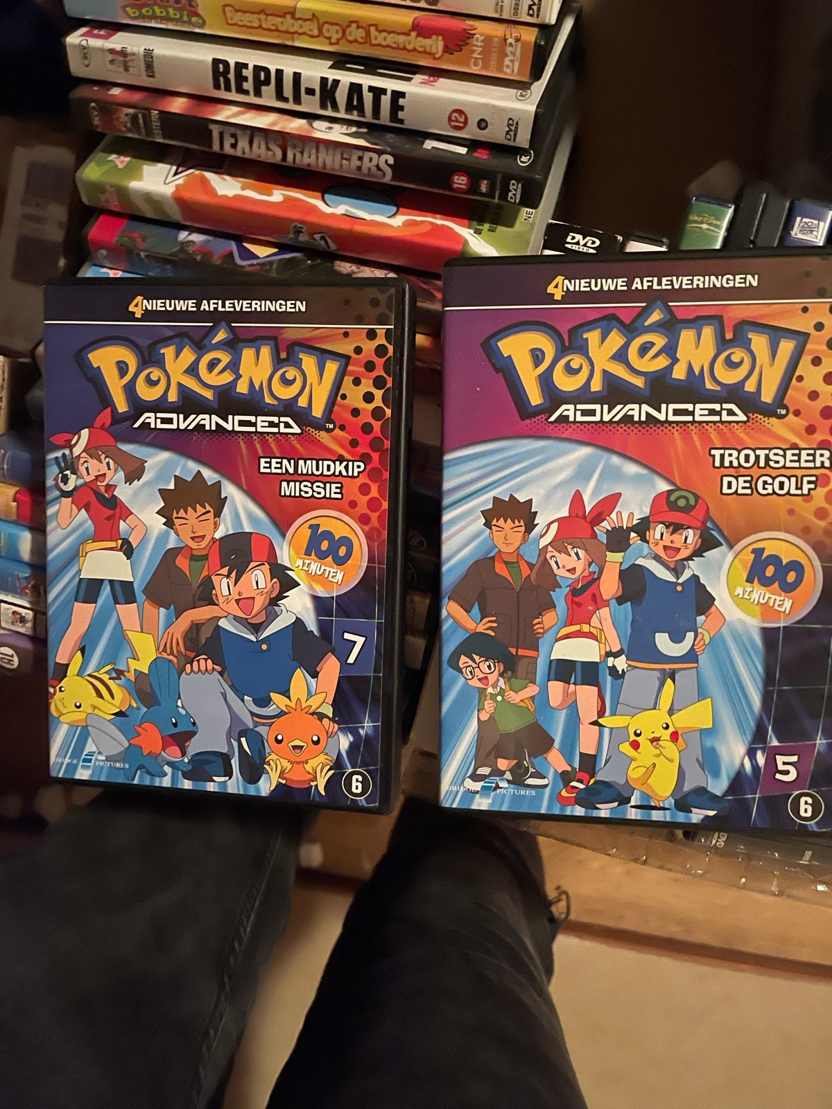 Pokémon Advanced DVD's: Een Mudkip Missie & Trotseer de Golf, Avontuur, Gebruikt, Alle leeftijden, Ophalen of Verzenden