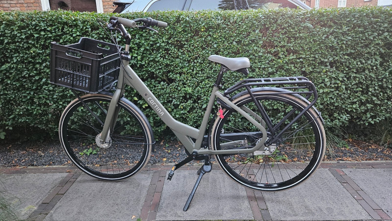 Cortina Common Family fiets - Mama fiets, 2 zitjes, 53 tot 56 cm, Dubbele standaard, Zo goed als nieuw