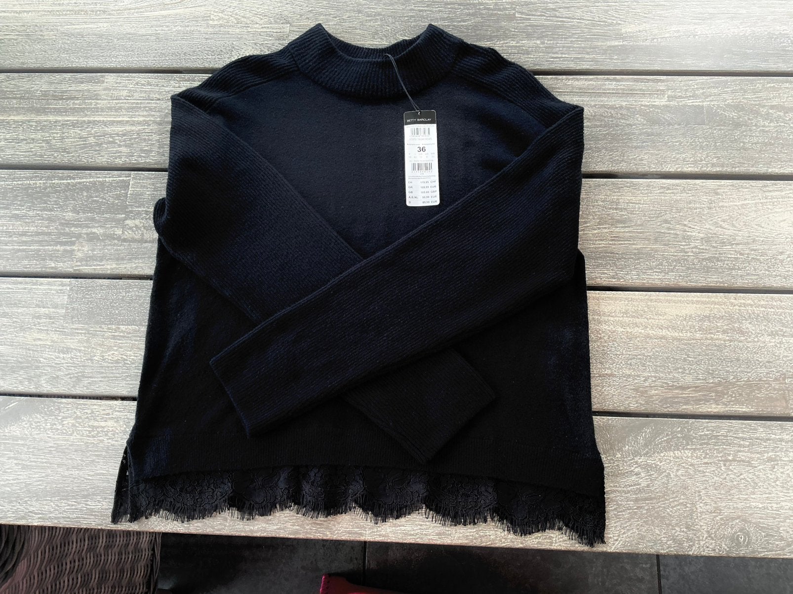 Trui zwart maat 36 Nieuw met prijskaartje Betty Barclay, Kleding | Dames, Zwart, Betty Barclay, Nieuw, Ophalen of Verzenden