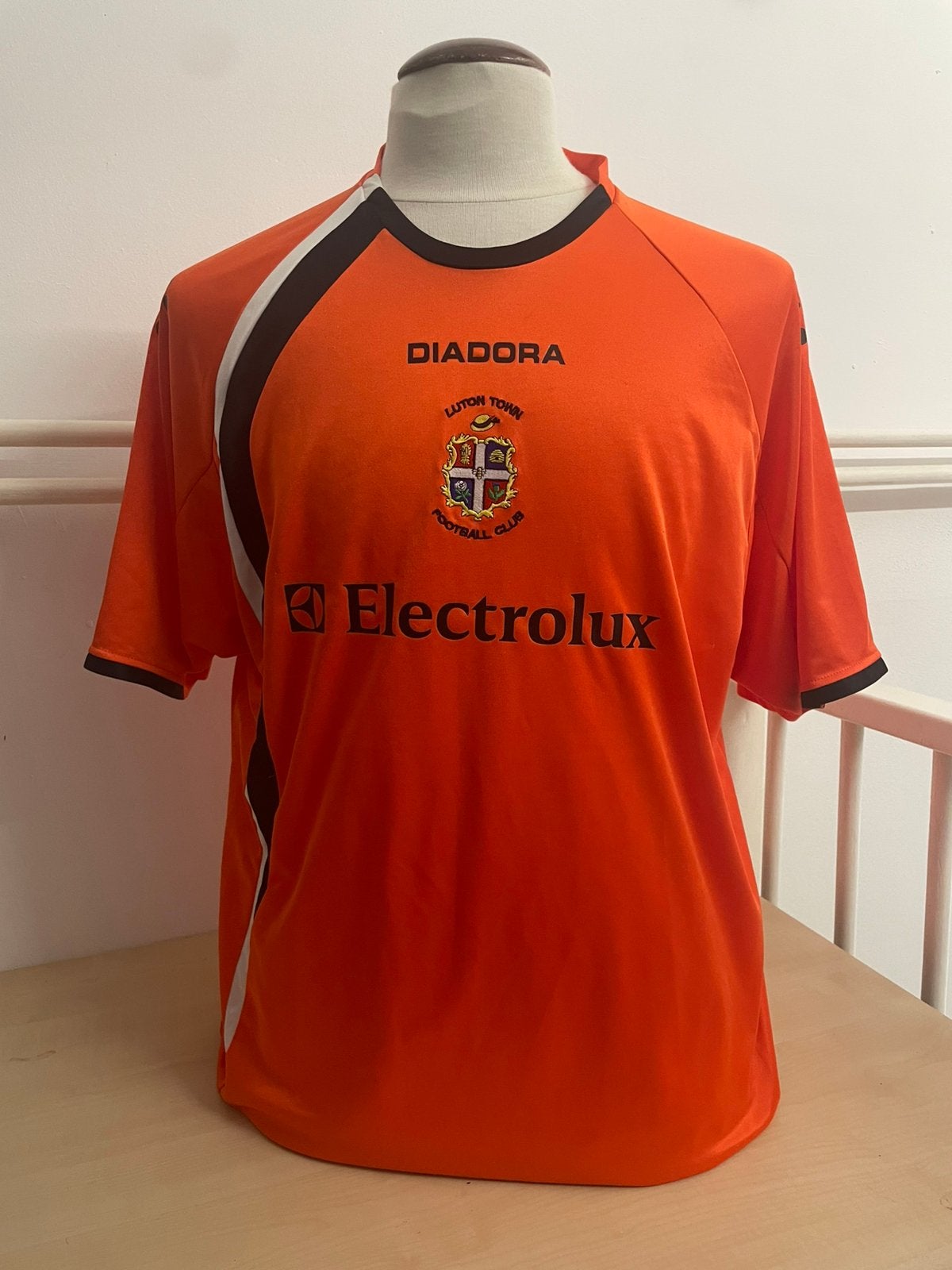 Vintageshirt Luton Town, Ophalen of Verzenden, Gebruikt, Buitenlandse clubs, Shirt