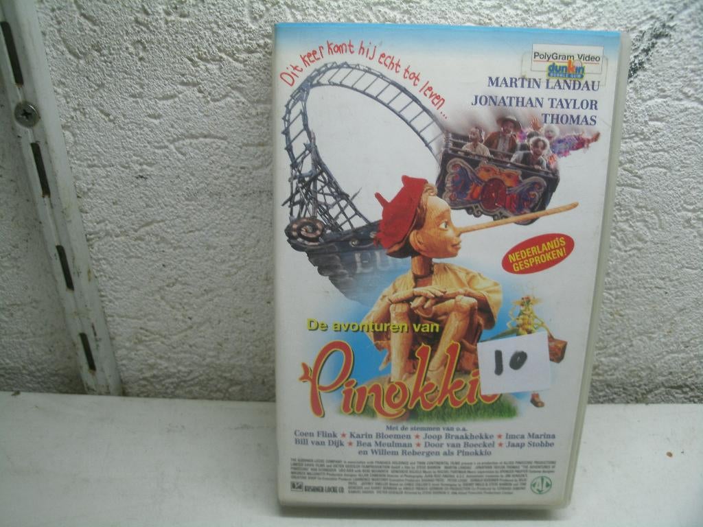 vhs 189a pinokkio 10 ned gespr, Alle leeftijden, Ophalen of Verzenden, Gebruikt, Overige typen