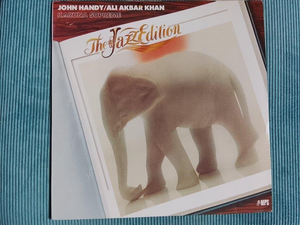 ohn Handy & Ali Akbar Khan - Karuna Supreme MPS Zeer Goed, Cd's en Dvd's, Vinyl | Jazz en Blues, LP, Inclusief binnenhoes, Ophalen of Verzenden