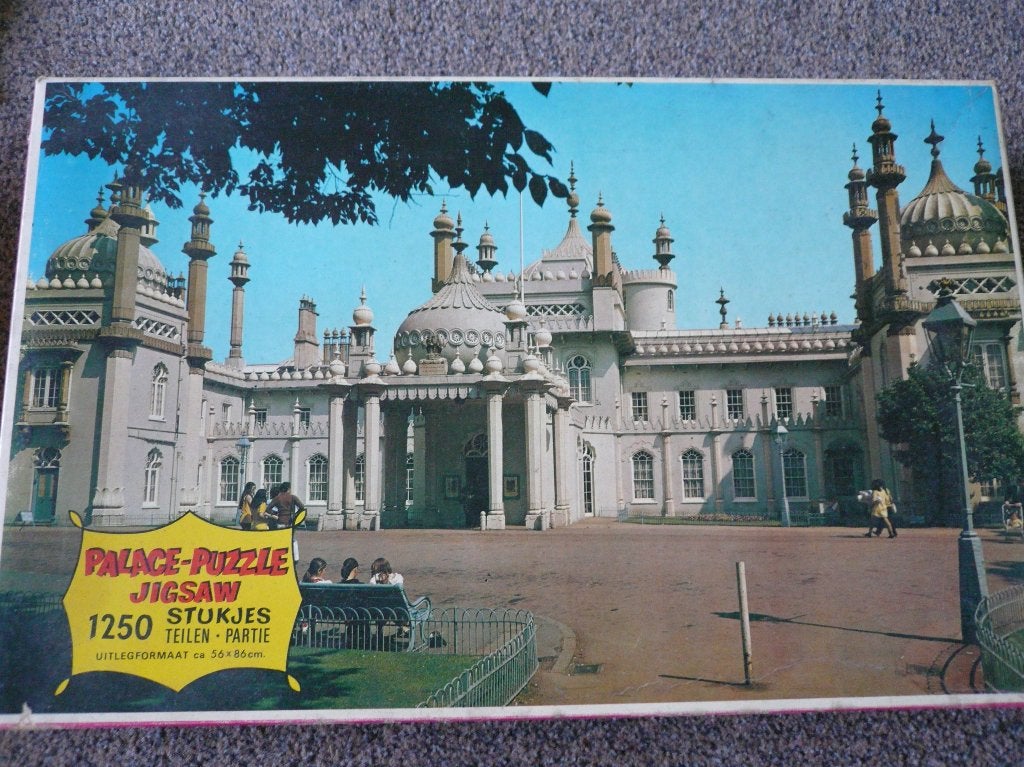 oude puzzel 1250 st. Brighton Royal Paviljoen, Palace puzzle, Ophalen of Verzenden, 500 t/m 1500 stukjes, Zo goed als nieuw, Legpuzzel