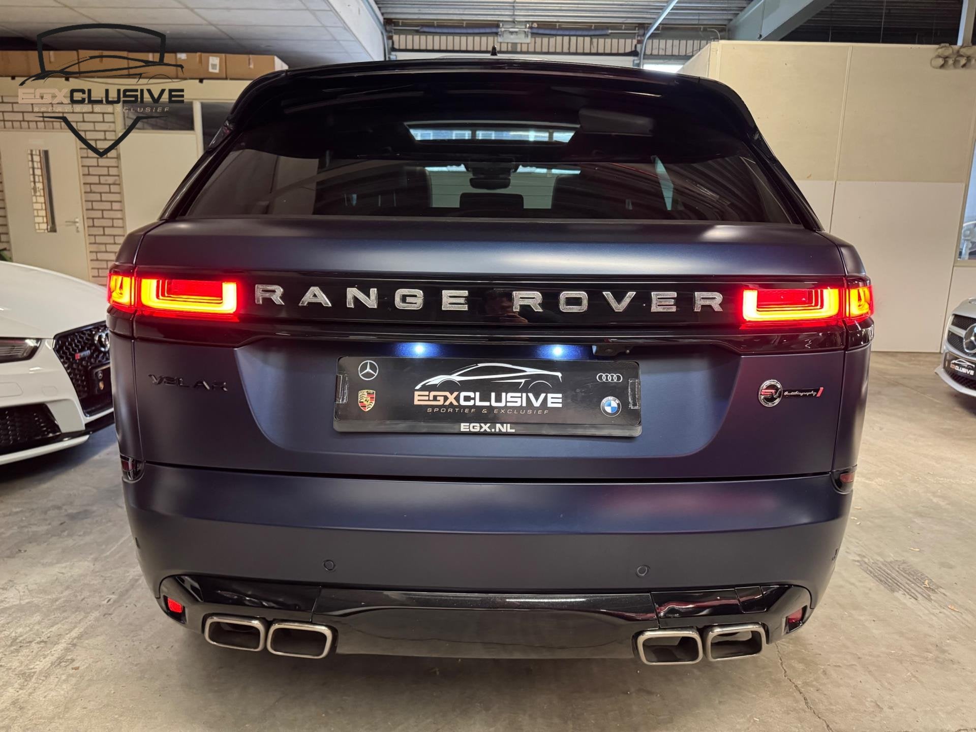 Land Rover RANGE ROVER VELAR 5.0 V8 SVAutobiography Dynamic, Auto's, Land Rover, Automaat, Blauw, Leder, Bedrijf