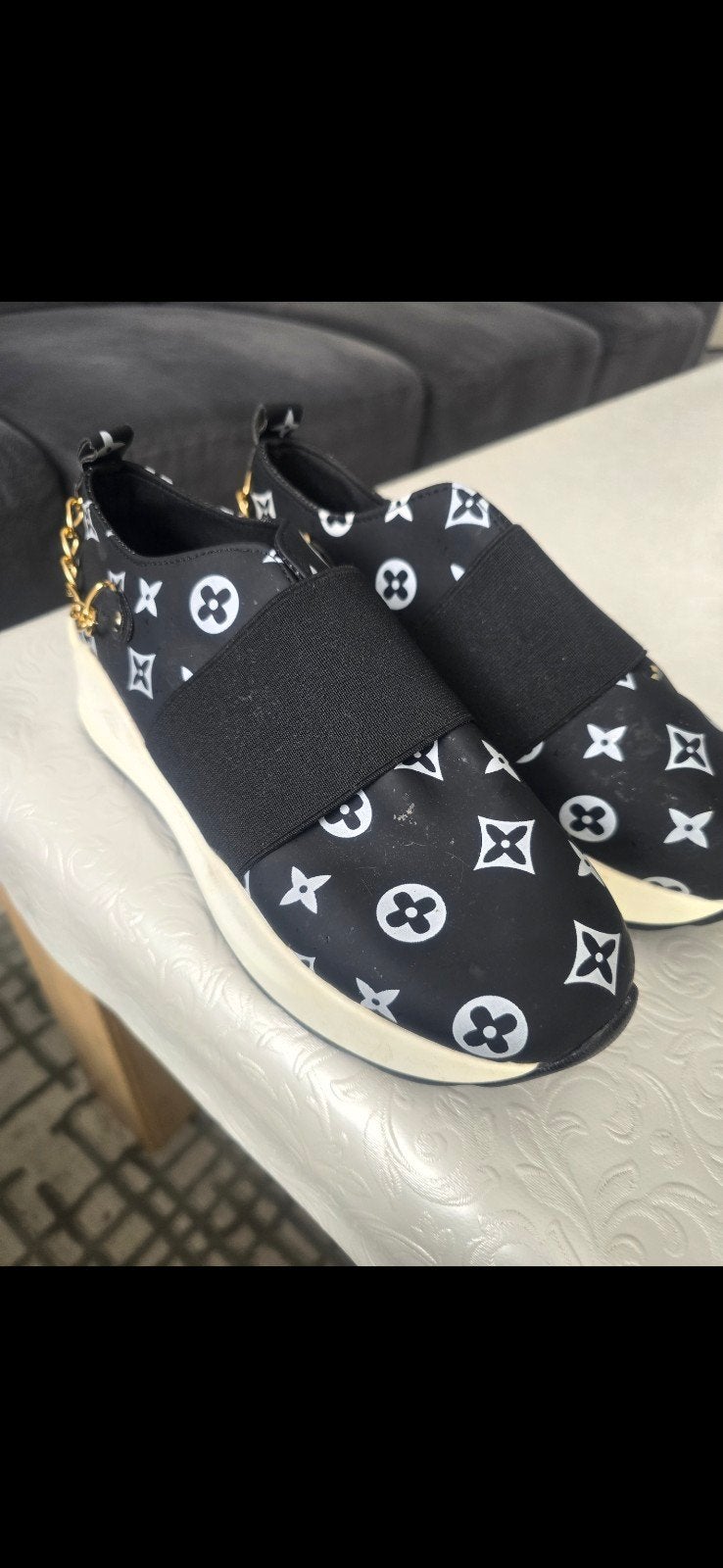 Dames schoen (maat 38), Ophalen of Verzenden, Zo goed als nieuw, Zwart, Sneakers of Gympen