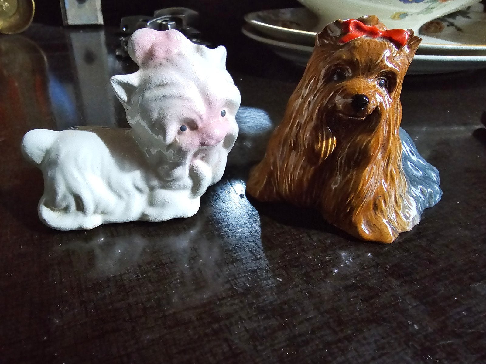2 antieke honden beeldjes Beswick yorkshireterriër 1944 €15, Ophalen of Verzenden, Dier