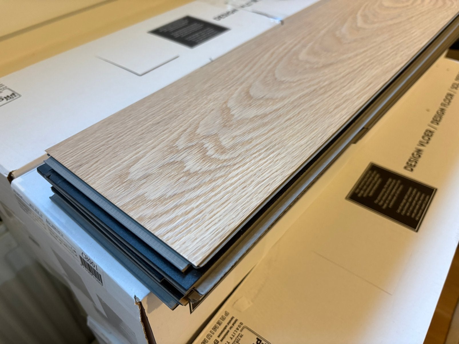29 ongeopende pakken PVC visgraat laminaat (50m2), Ophalen, 50 tot 150 cm, Nieuw, 10 m² of meer