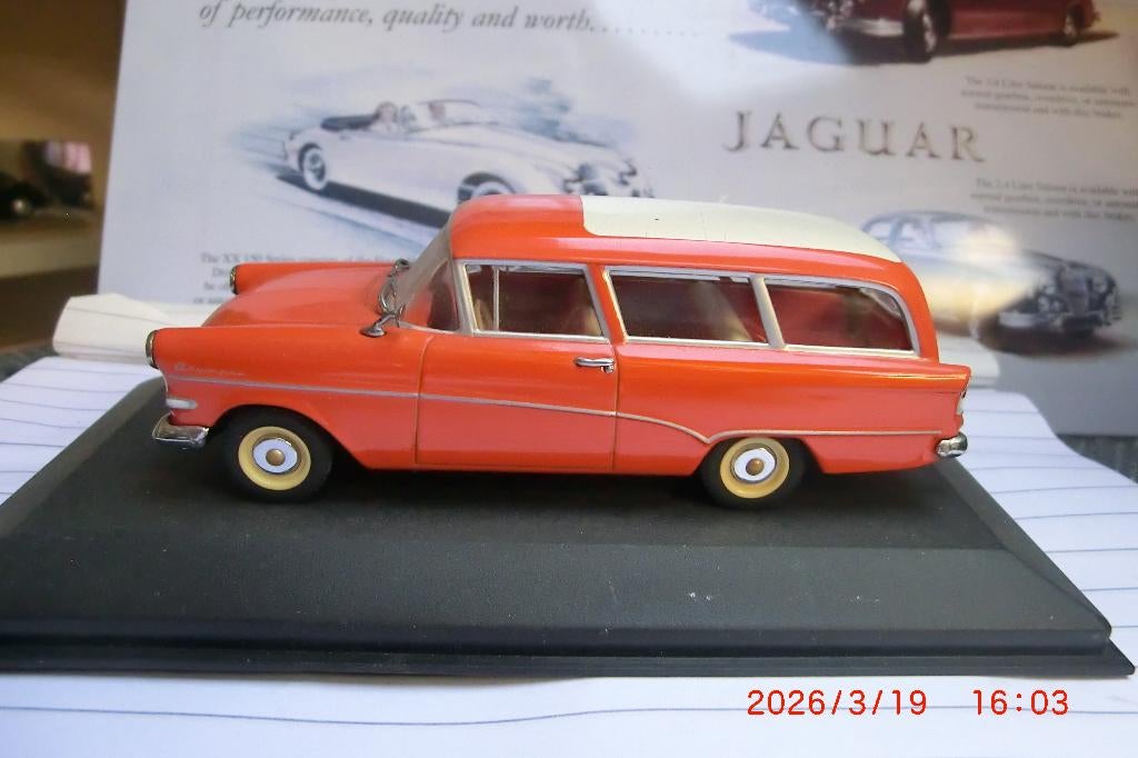 Minichamps Opel Rekord A Caravan 1:43, Ophalen of Verzenden, Nieuw, Auto, MiniChamps