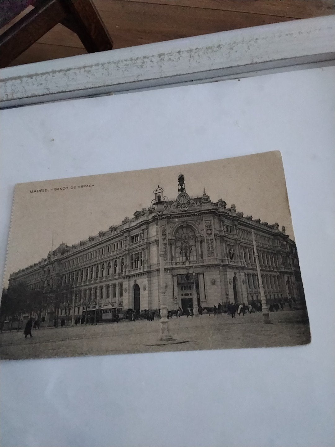 Oude ansichtkaart Madrid - Banco de España, Spanje, Ophalen of Verzenden, Voor 1920, Ongelopen