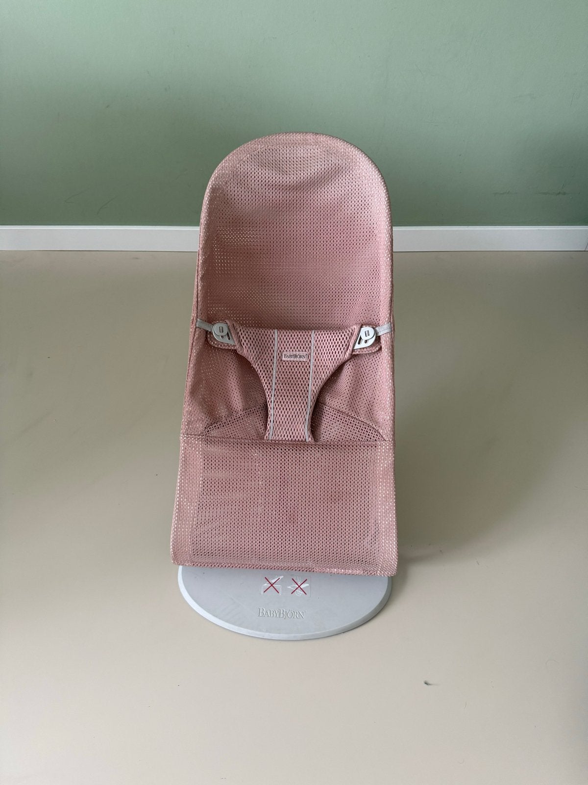Babybjorn wipstoel met stoffen zitting voor Bliss bouncer, Gebruikt, Wipstoel, Met gordel(s) of riempje(s), Ophalen