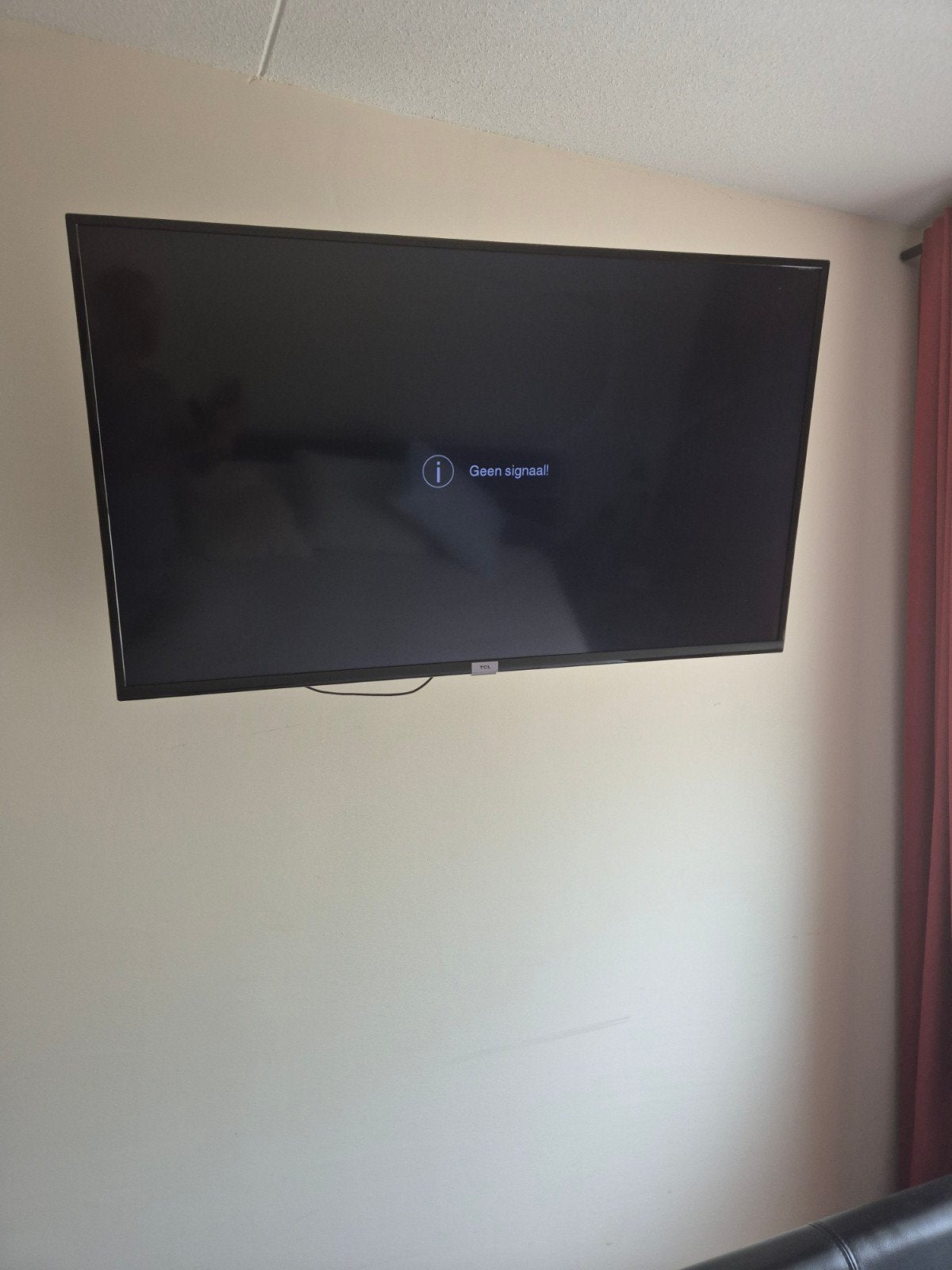 TCL 50 inch TV met hangmeubel en afstandsbediening, Ophalen, Gebruikt, 100 cm of meer, 50 Hz