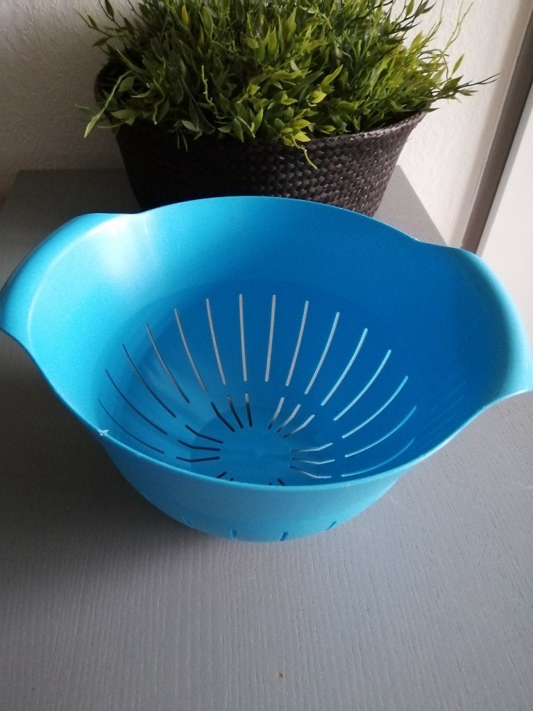 blauw/turqouise vergiet groot, Ophalen, Zo goed als nieuw, Kunststof