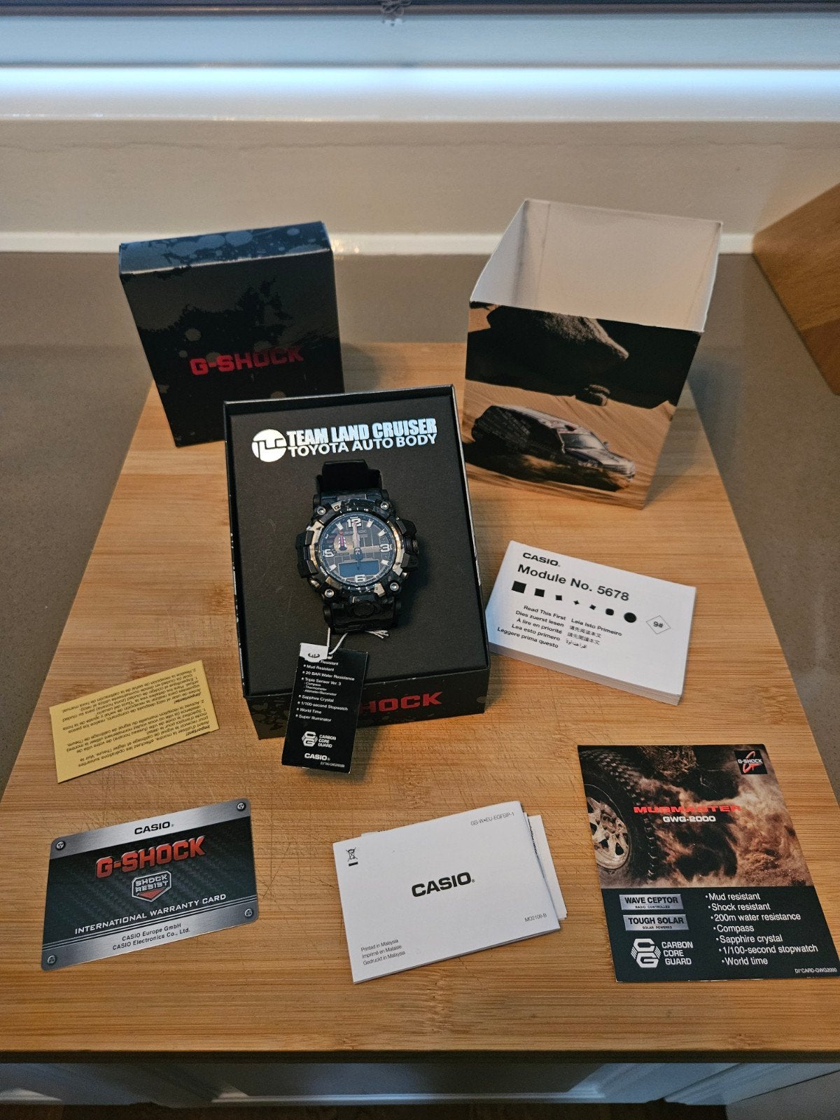 Casio G-Shock Mudmaster Toyota Land Cruiser, Ophalen, Casio, Zwart, Nieuw