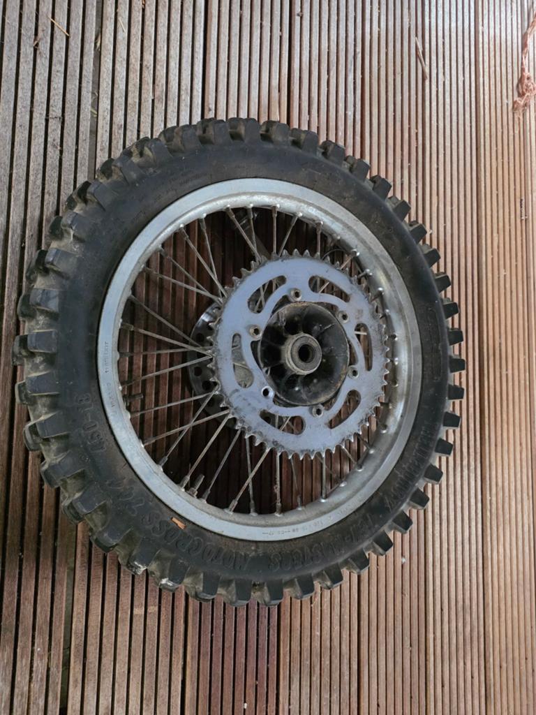 Kawasaki KX 125 1986 Achterwiel, Motoren, Ophalen of Verzenden