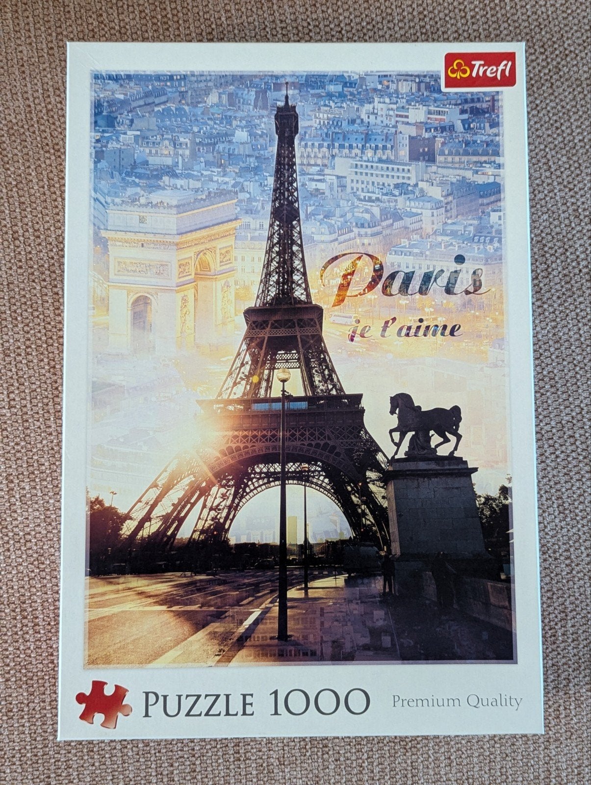Puzzel Parijs (1000 stukjes, Trefl), Ophalen of Verzenden, 500 t/m 1500 stukjes, Zo goed als nieuw, Legpuzzel