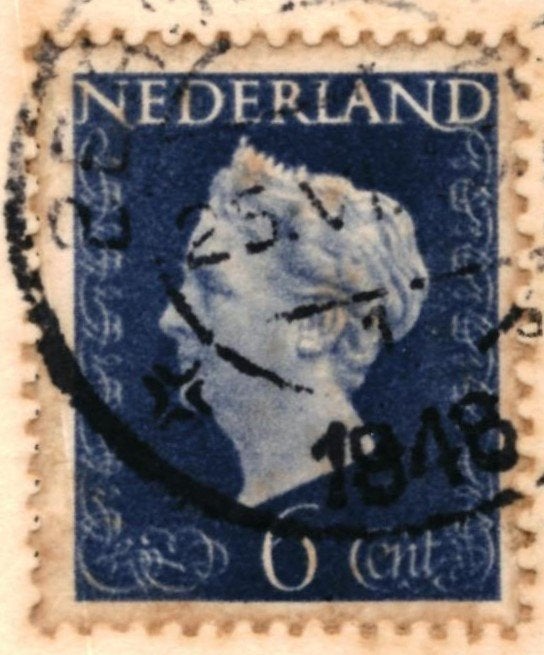 700111 Bergen 1948 Mosselbuurt Gelopen met postzegel, Ophalen of Verzenden, 1940 tot 1960, Gelopen, Noord-Holland