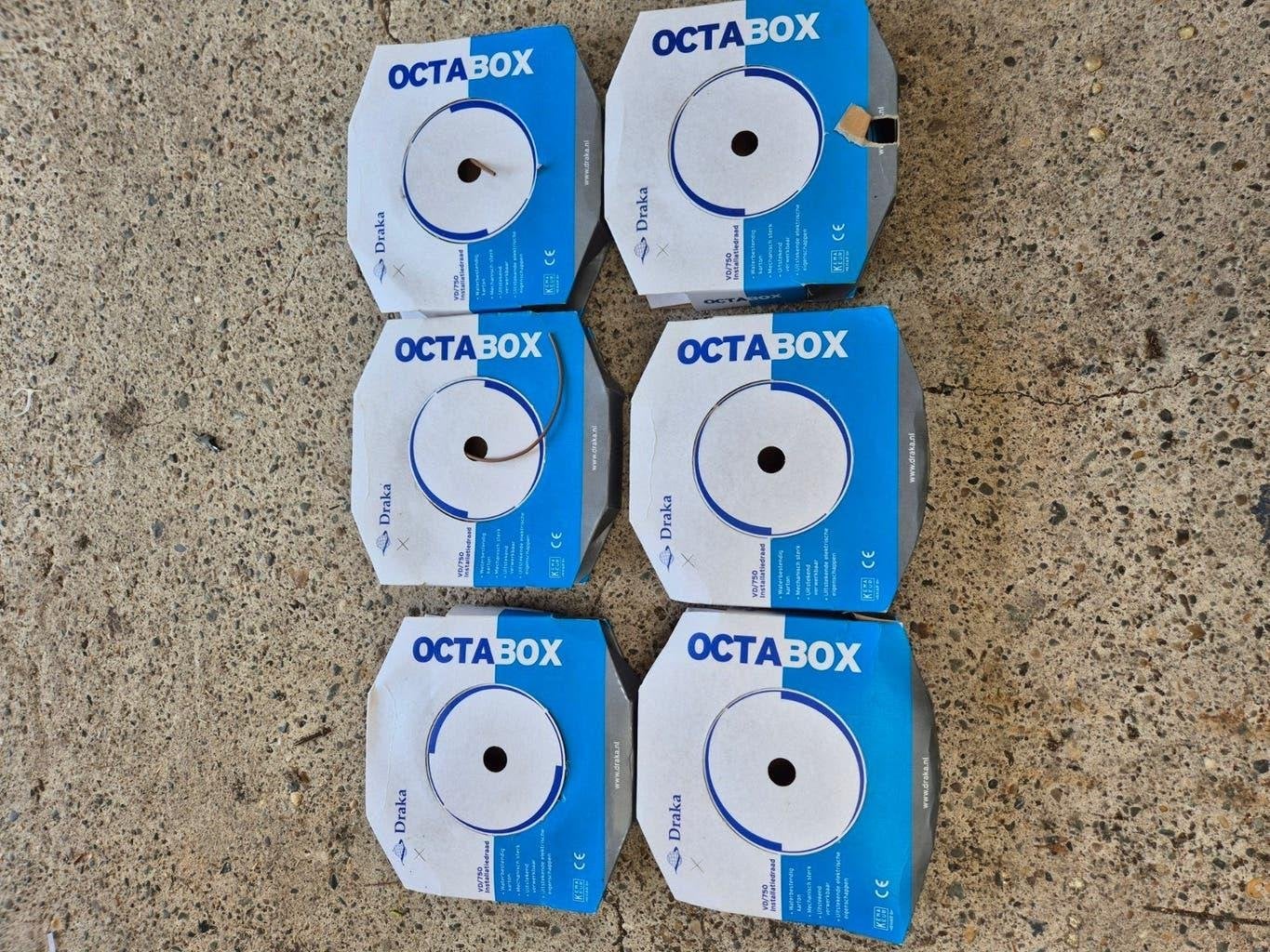draka octabox  6 x., Ophalen, Nieuw, Kabel of Snoer