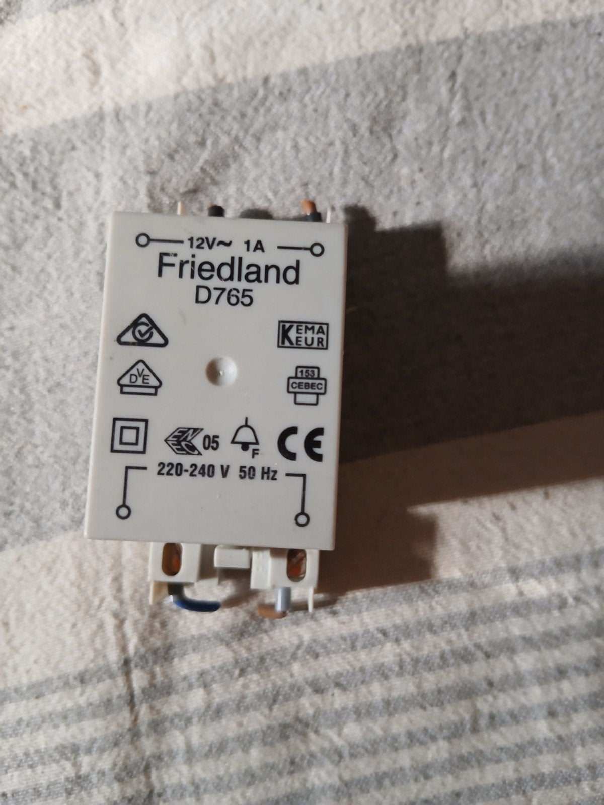 Friedland D765 Beltransformator 12V 1A, Ophalen