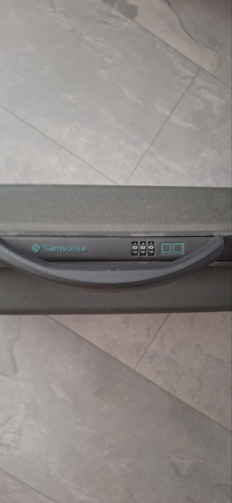 Samsonite Attachékoffer Grijs 49x36x10 cm, Ophalen, Gebruikt, Hard kunststof, Slot