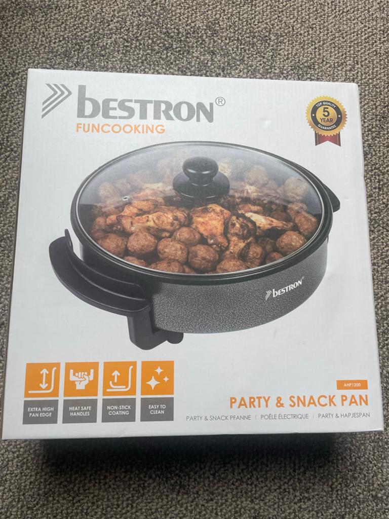 Bestron FunCooking Party & Snack Pan AHP1200, Ophalen, Nieuw