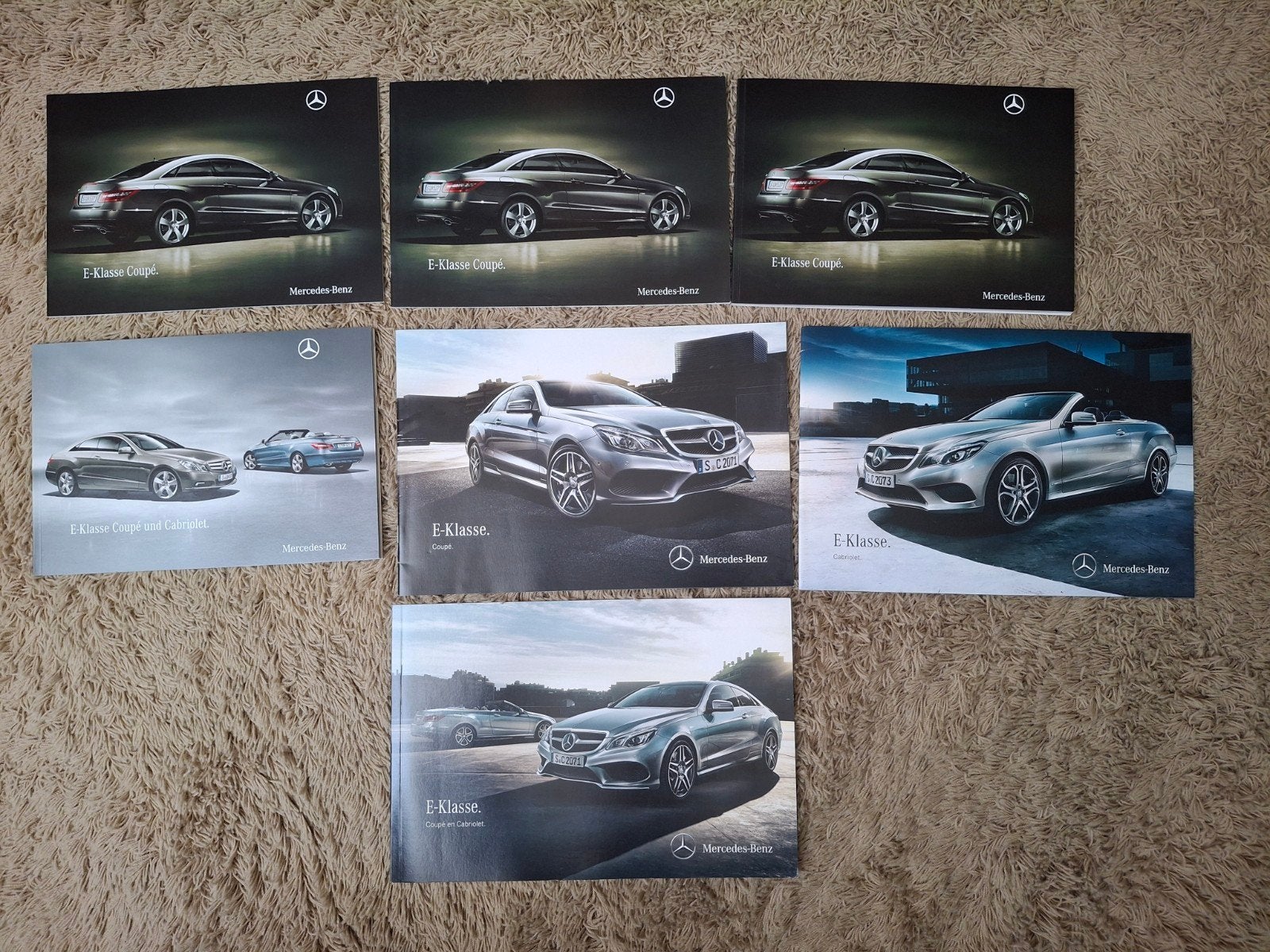 Lot autofolders Mercedes E-klasse W212 coupe-cabrio, Verzenden, Zo goed als nieuw, Mercedes