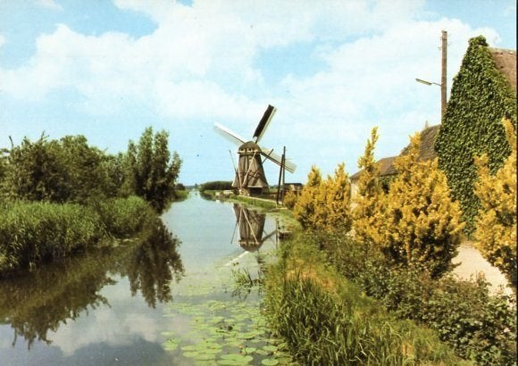 (ZH267) Ansichtkaart Goudriaan Goudriaanse molen 1976, Verzamelen, Ansichtkaarten | Nederland, Ophalen of Verzenden, 1960 tot 1980