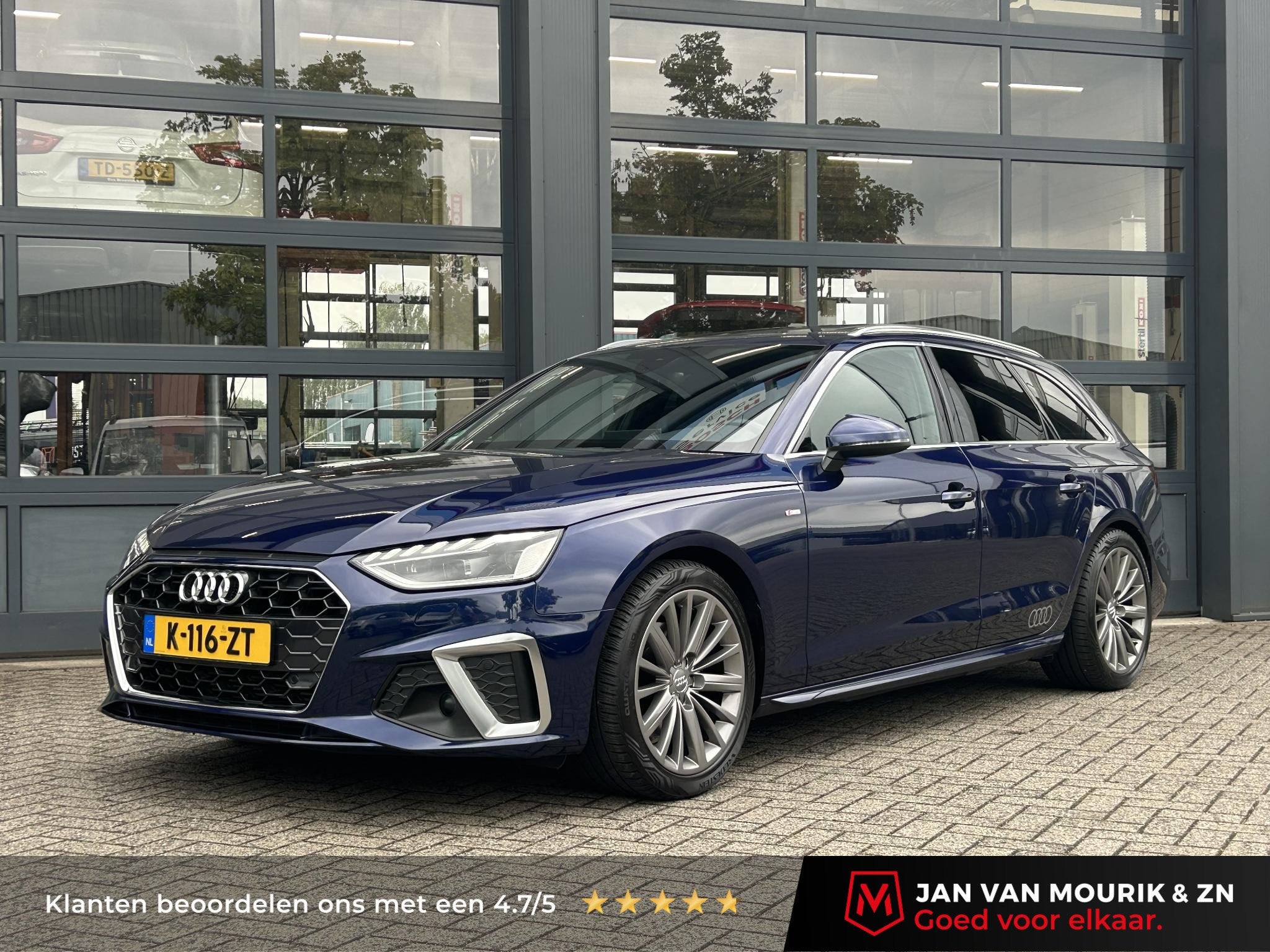 Audi A4 Avant 40 TFSI Launch edition Sport | Panoramadak | S, Auto's, Gebruikt, 1984 cc, Blauw, A4