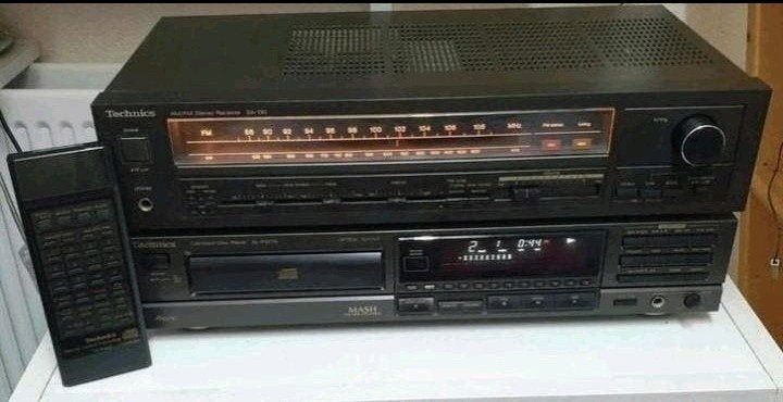 Technics receiver sa-130 + cd speler sl-p377a + remote, Ophalen of Verzenden, Cd-speler, JVC