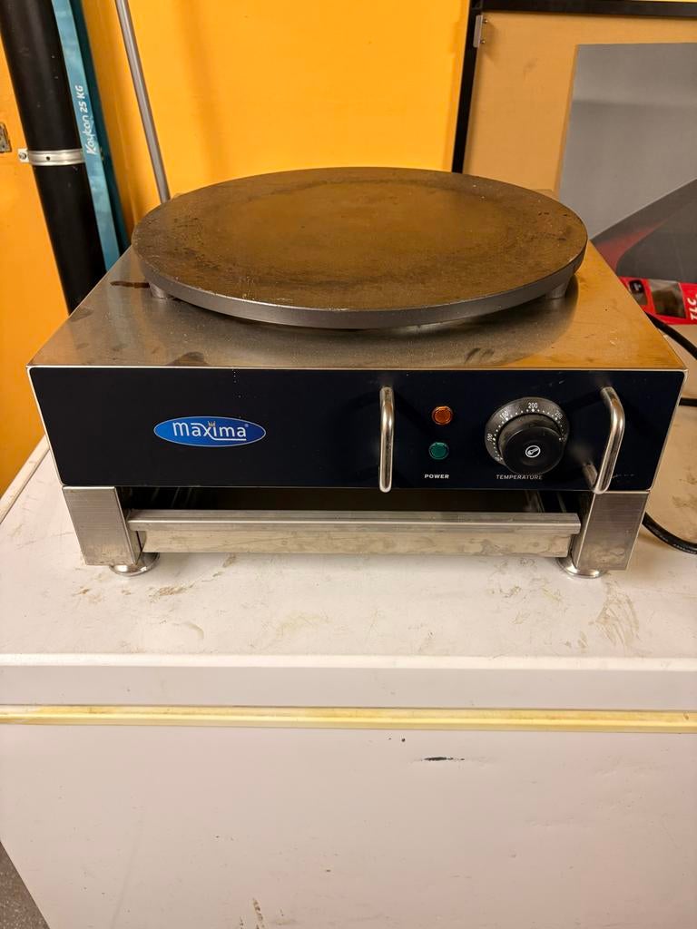 Maxima Crêpe Maker - Professionele Crêpeplaat, Witgoed en Apparatuur, Ophalen of Verzenden, Zo goed als nieuw