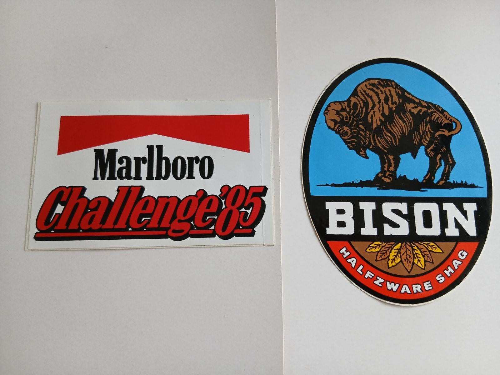 Bison en marlboro sticker, Verzamelen, Ophalen of Verzenden, Zo goed als nieuw