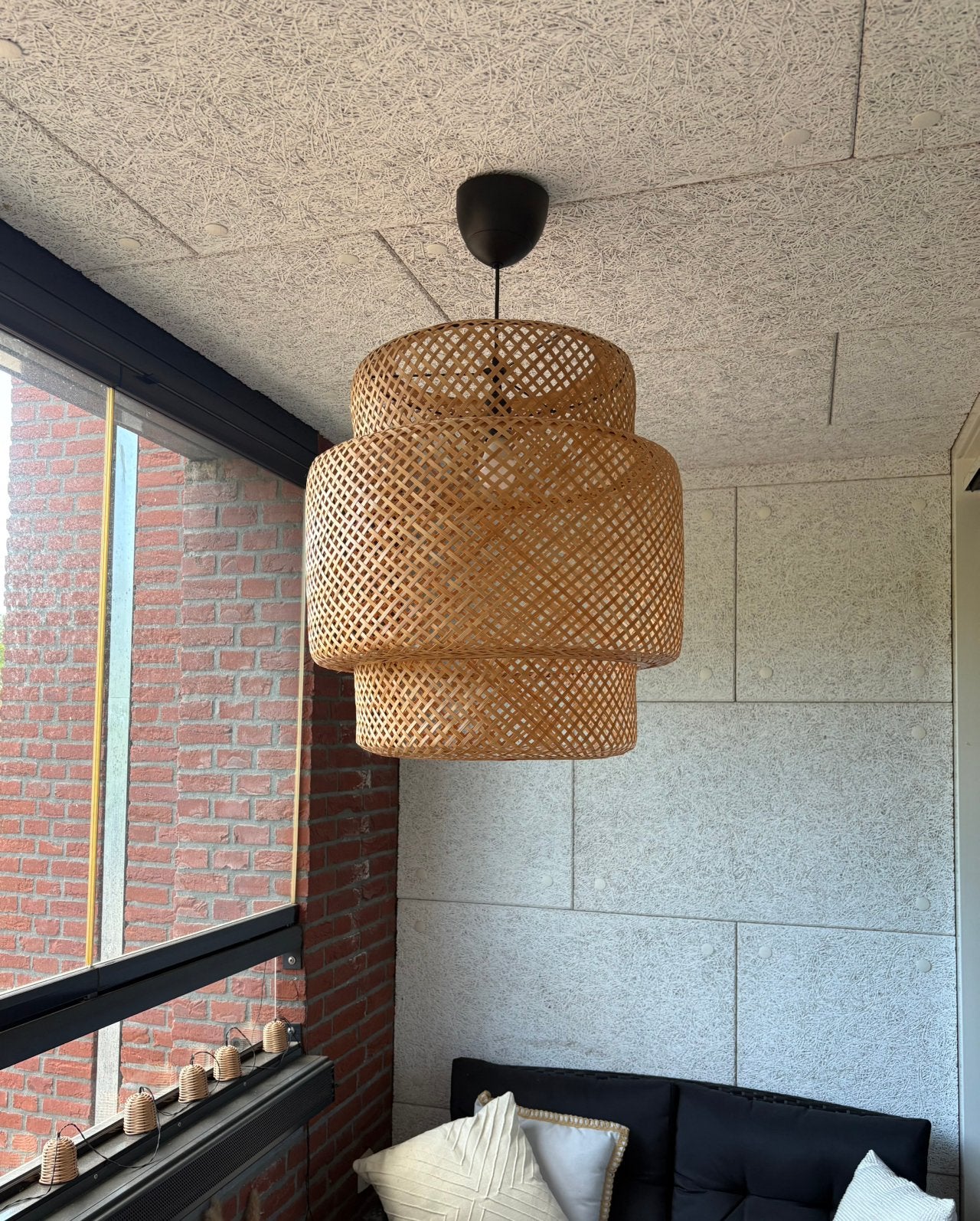 Sinnerlig bamboe hanglamp IKEA, Ophalen of Verzenden