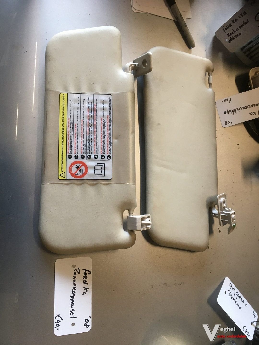 Ford Ka 1.3 diesel 2008 zonnekleppen set, Gebruikt, -, -, Ophalen of Verzenden