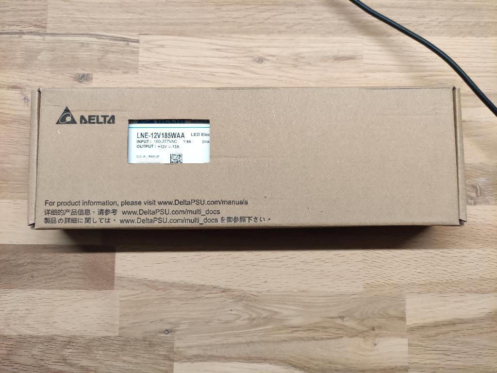 Delta LNE12V185WAA 12V 13A voeding nieuw, Hobby en Vrije tijd, Ophalen of Verzenden, Nieuw