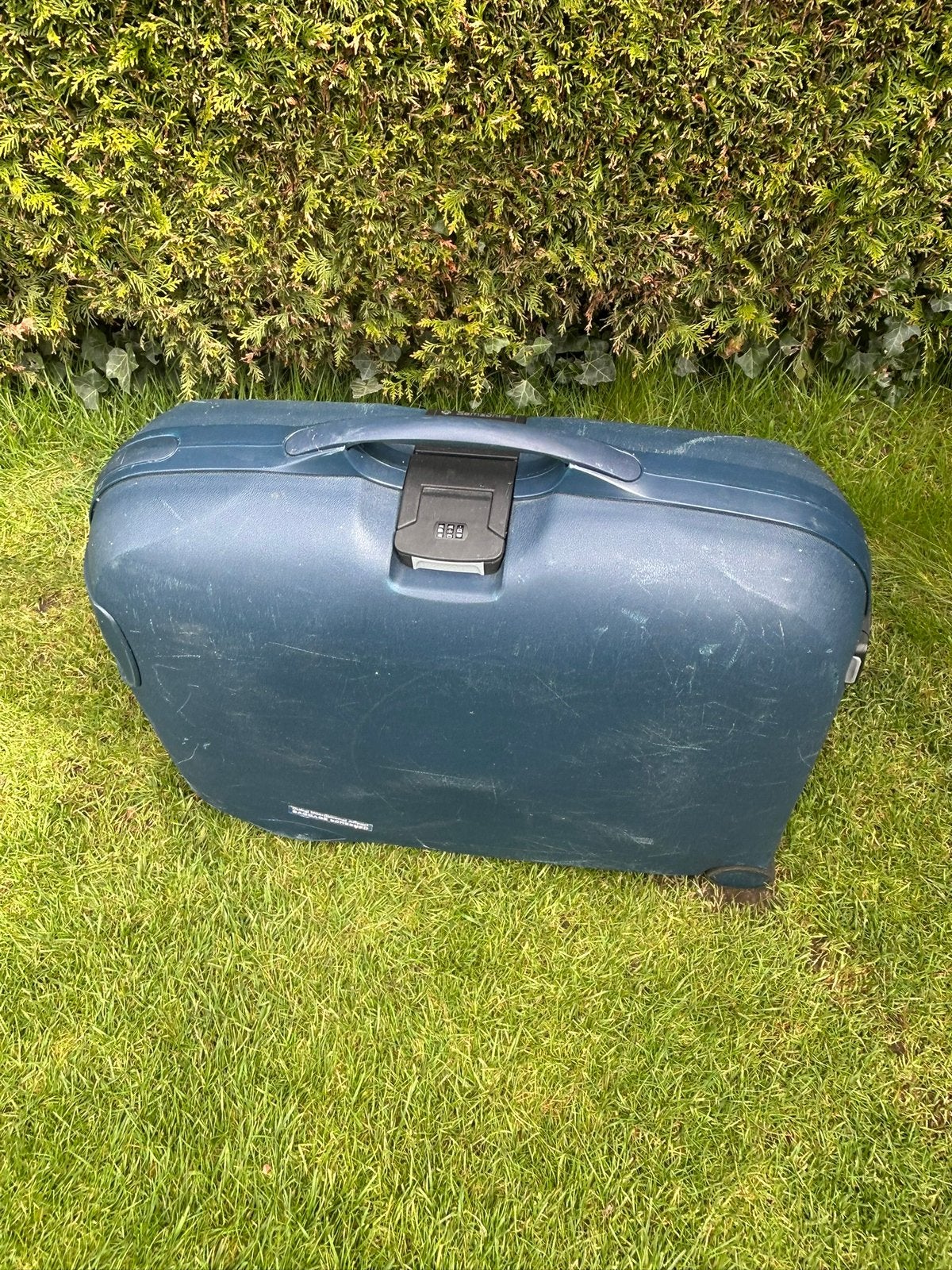 Grote donkerblauwe Samsonite koffers- 64,5L, Gebruikt, Hard kunststof, 55 cm of meer, Ophalen