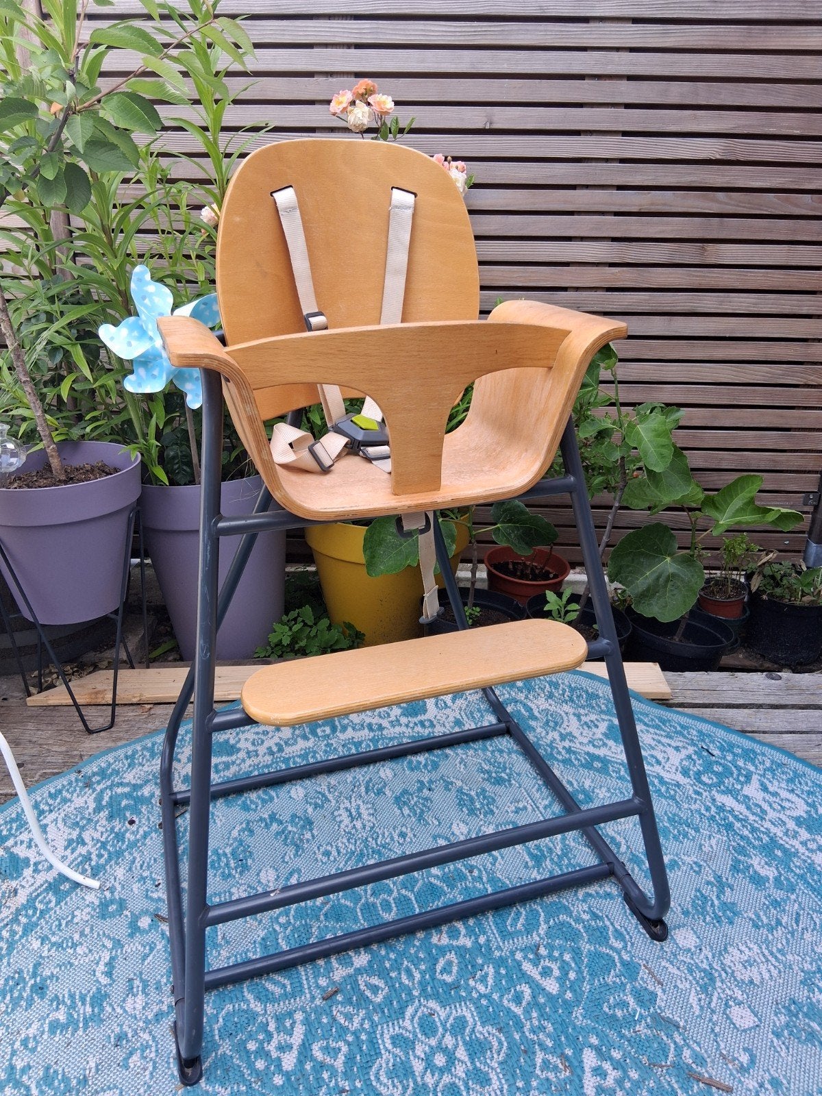 Childhome Ironwood Kinderstoel – Retro / Industrieel – Antra, Kinderen en Baby's, Kinderstoelen, Ophalen, Gebruikt, Overige typen