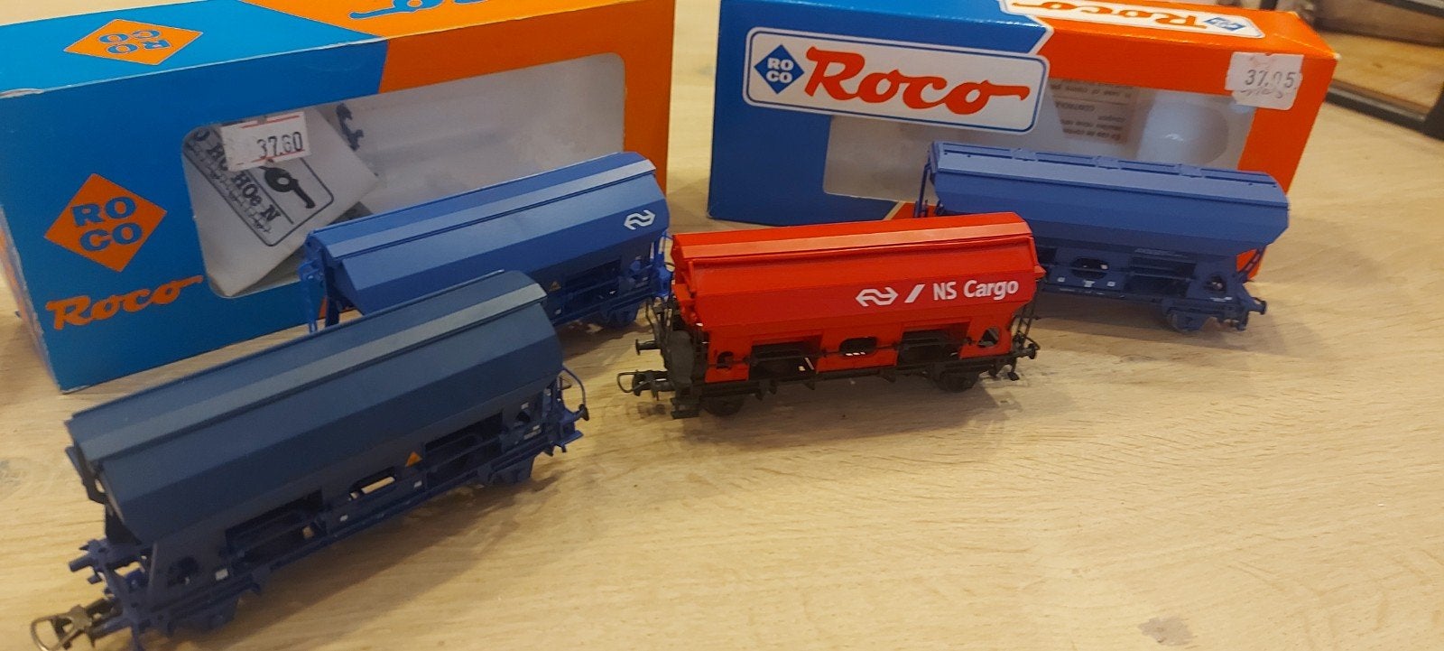 4 Roco NS zelflosserwagens 2x ovp, Gelijkstroom, Wagon, Ophalen of Verzenden, Roco