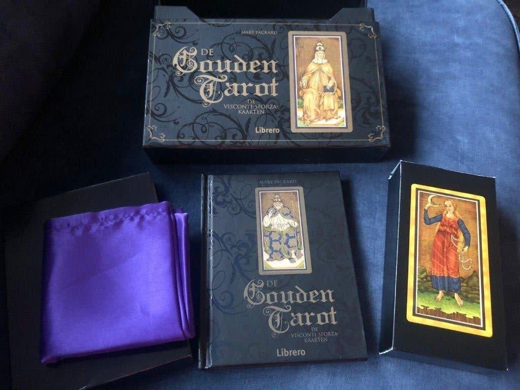 Luxe tarotset - Visconti‑Sforza - compleet! – zgan, Tarot of Kaarten leggen, Overige typen, Ophalen of Verzenden, Zo goed als nieuw