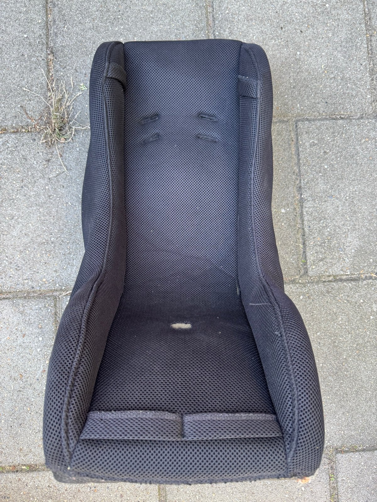 Zwart kinderzitje/zitverhoger voor bakfiets, Fietsen en Brommers, Ophalen of Verzenden, Gebruikt, 1 kind, Overige merken