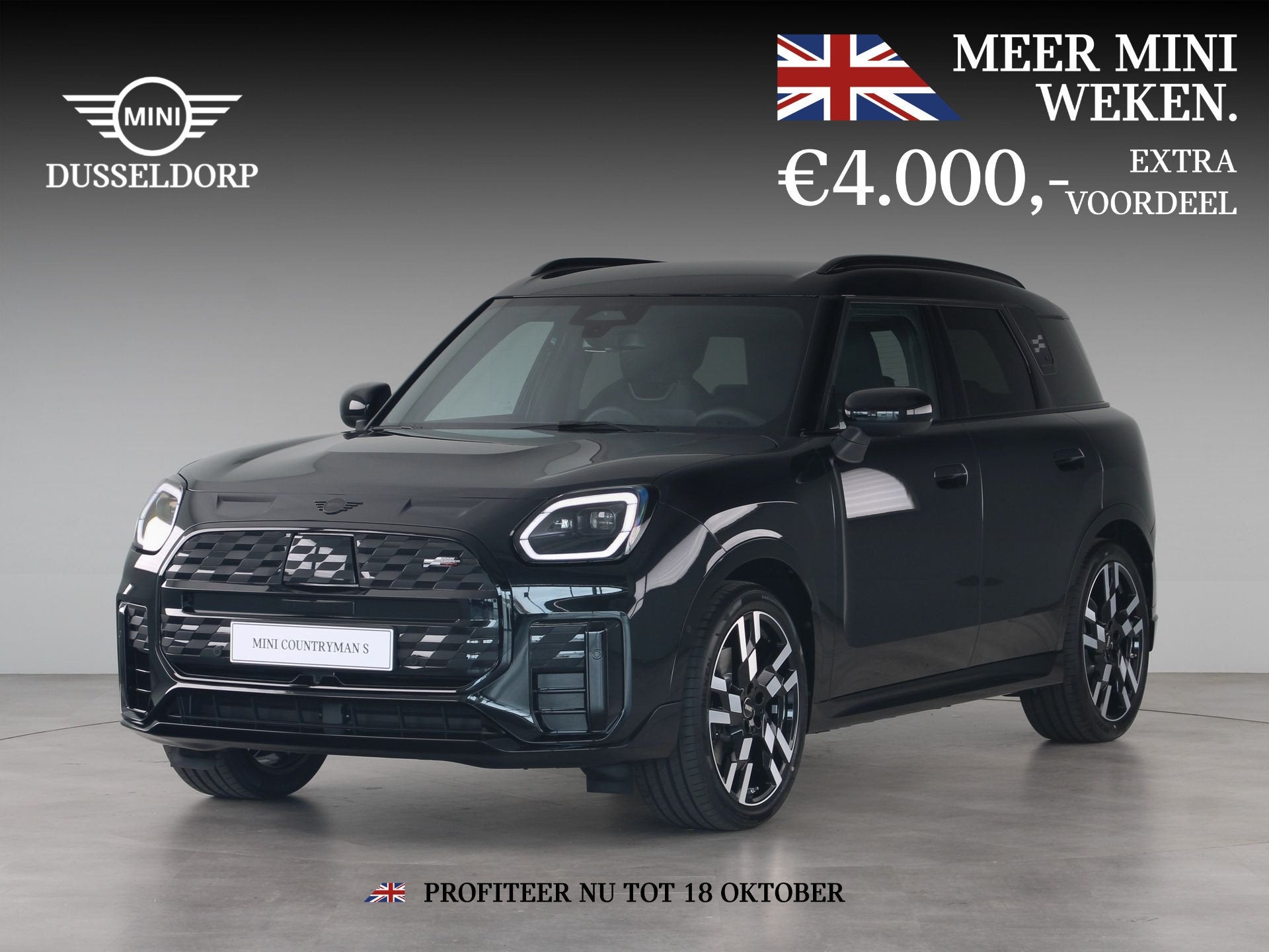 MINI Countryman SE ALL4 John Cooper Works Pakket S PRIVATE L, Auto's, Automaat, Zwart, Countryman, Parkeerassistent