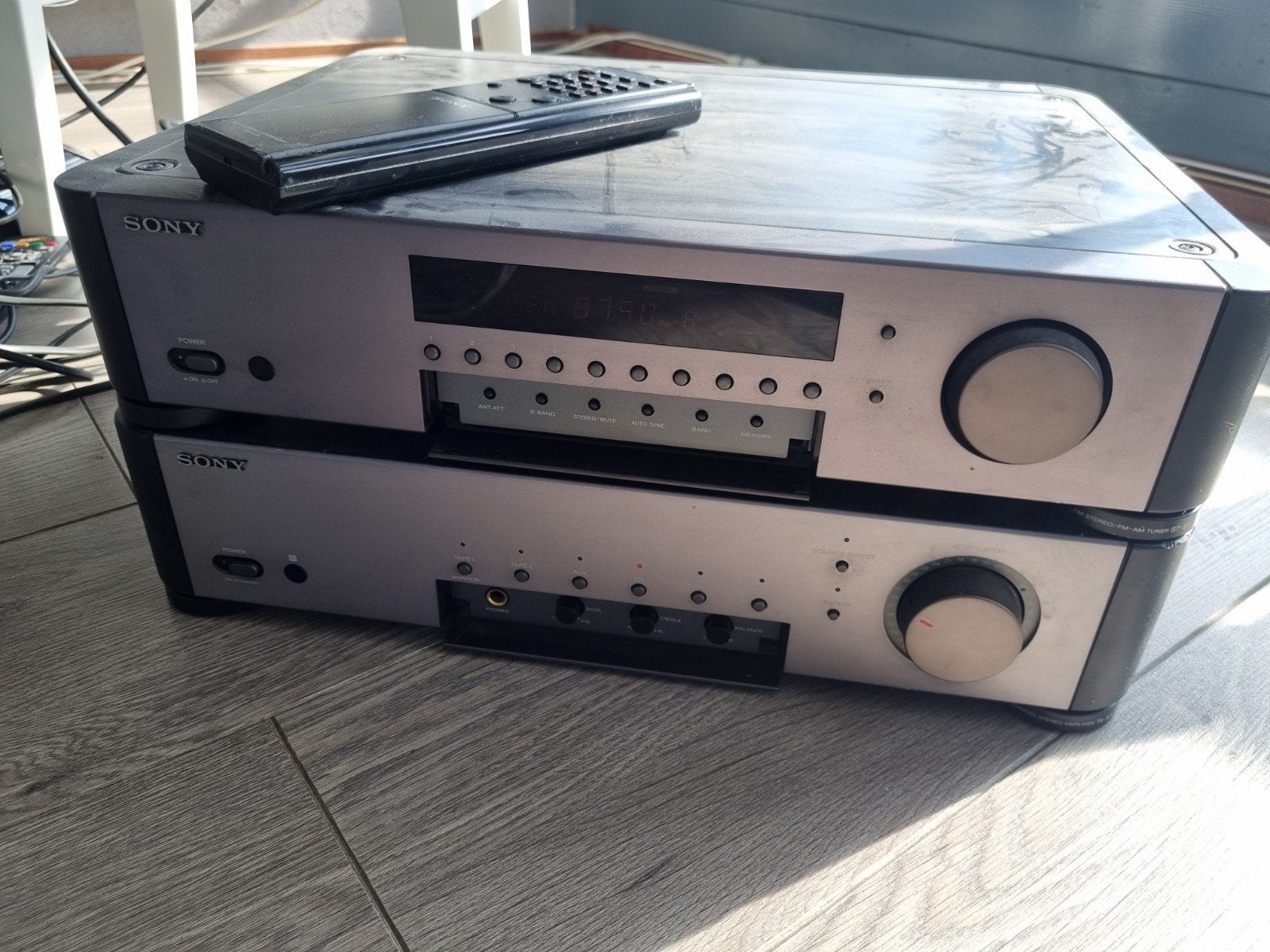 Sony Stereo Set - Tuner en Versterker, Ophalen, Gebruikt, Tuner of Radio, Losse componenten