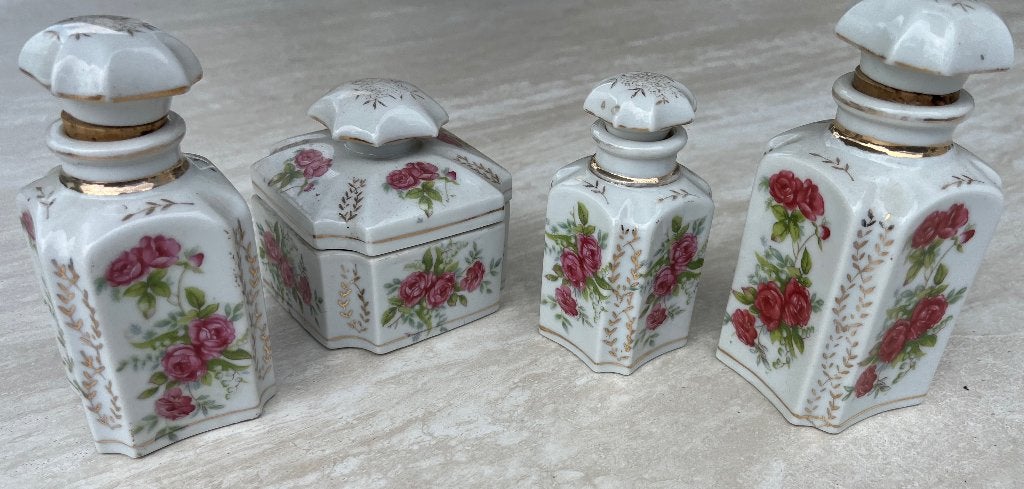 Brocant parfum set, Antiek en Kunst, Ophalen of Verzenden