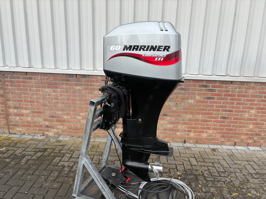 Mercury / Mariner 60 pk 4 takt EFI, powertrim, nette staat, Watersport en Boten, Gebruikt, Viertaktmotor, Mercury, Ophalen of Verzenden