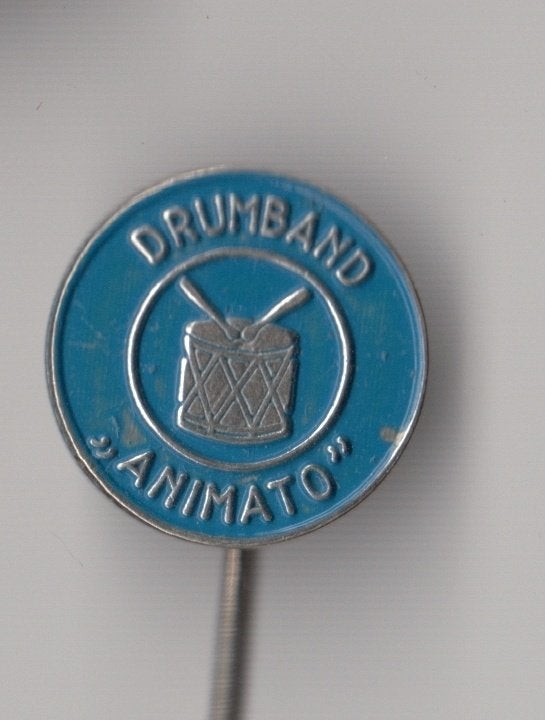 Drumband Animato speldje, Verzamelen, Gebruikt, Niet vindbaar, Niet vindbaar, Speldje of Pin